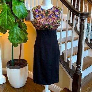 Ted Baker dress size 3 (8-10) floral black
